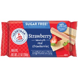 Voortman, Sugar Free Strawberry Wafer, 7.1 Ounce