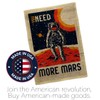 More Mars Burlap House Flag - Pack Armed Forces NASA