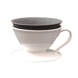 Arita Ware New Ceramic Coffee Filter (Dripper Included), White, B028