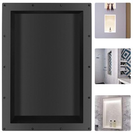 Suteck Shower Niche, 17" x 25" x 3.8" Shower Single Shelf, Rectangle Ready to Tile Niche for Bathroom Storage Recessed Niches Box (17"x25")