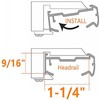 ZZLZX 4PCS Pleated and Cellular Shades Headrail Support Bracket Clip