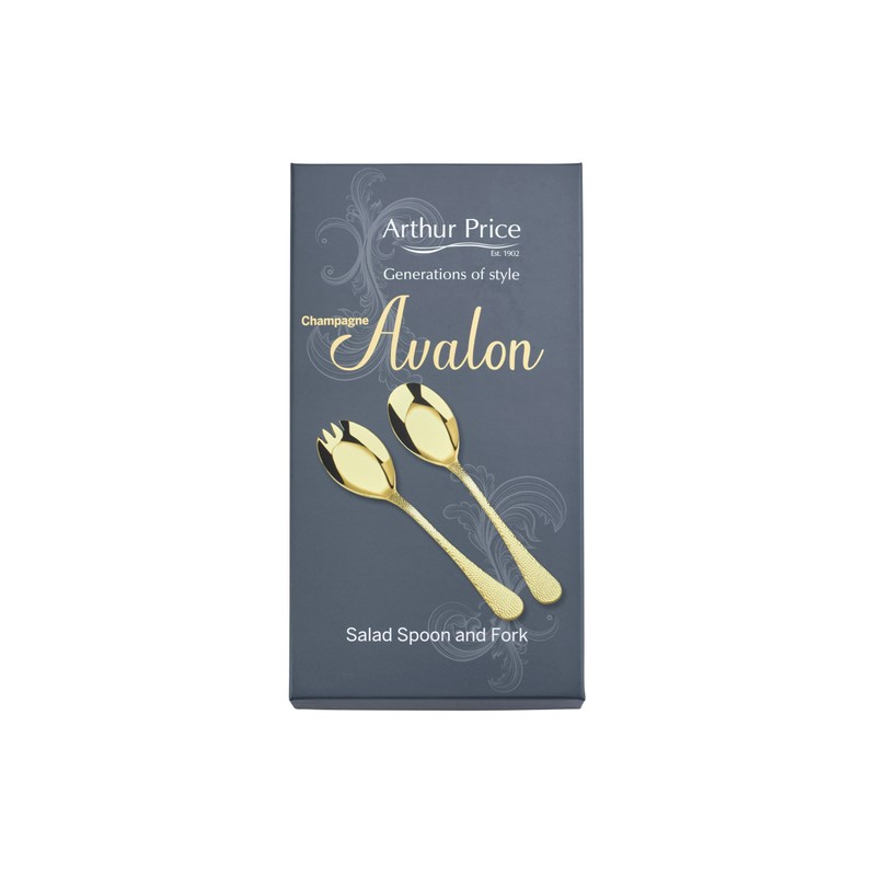 Arthur Price CAVA0451 Spoon & Salad Fork, Stainless Steel