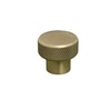 Solid Brass Knurled Pull Handles & Knobs | Kitchen Handles