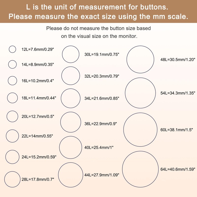 sourcing map 5pcs 24L Pearl Gold Metal Sewing Buttons 15mm