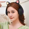 Cat Ear Bluetooth Headset Cute Stereo Adjustable Rechargeable Wireless Music