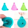 Collapsible Silicone Kitchen Funnel, Food-Grade,Easy for use, Multi-Color, 4-Pack