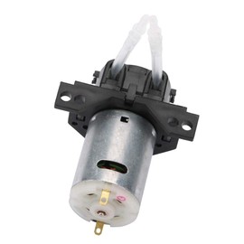 Peristaltic Dosing Pump DC 12 V / 24 V DIY Hose Head for Chemical Analysis in the Aquarium Laboratory (Black 24 V 2 x 4)