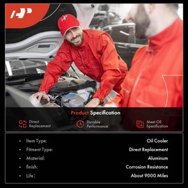 A-Premium Transmission Oil Cooler Compatible with Dodge Ram 1500 2002-2003, 5.9L