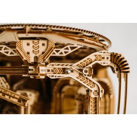 Wood Trick Wooden Marble Run Electric Motorized - 3D Wooden Puzzles for Adults to Build - 15x14 in - Roller Coaster Wooden Model Kits for Adults to Build