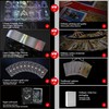 WJPC Silver Foil Edge Tarot Cards with Guide Book Set&Gift