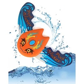 QLEUIFT 1 x Underwater Glider, Diving Toy for Children Pool, Devil Fish Swimming Pool Toy, Water Toy Children, Water Toy Fish, Underwater Toy Beach (Orange)