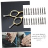 WOONEKY 20Pcs Shear Replacement Finger Rest for Hairdressing Scissors Ergonomic