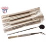 MD 6pcs Professional Basic Dental Set Kit Stainless Steel Instruments