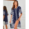 Bloggerlove Nightgowns for Women Soft Cotton Housecoat Casual House Dress