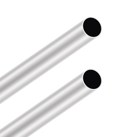 LAVMHAB 6063 Aluminum Tube 26mm OD x 1.0mm Wall Thickness 300mm Length, Aluminum Round Tubing Seamless Straight Pipes (2pcs)