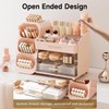 UFORU Makeup Organizer for Vanity with Brush Holder, Large Plastic