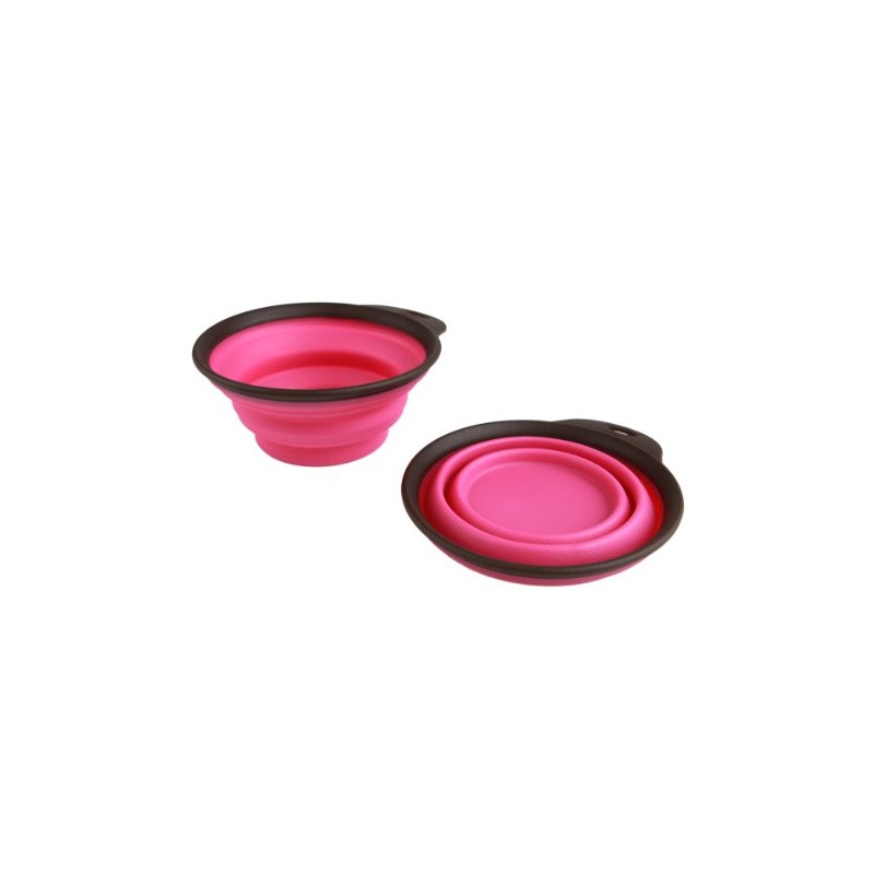 Popware for Pets Expandable/Collapsible Travel Cup, Small, Pink