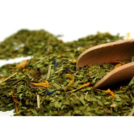 Mate Green Mate Tee Bio Traditionell geerntet, ohne Rauch getrocknet | Mate-Tee Mas Guarana BIO 200g | Organisher Lose Blätter | mit Guarana, Minzblatt, Zitronengras, Kornblumenblüten