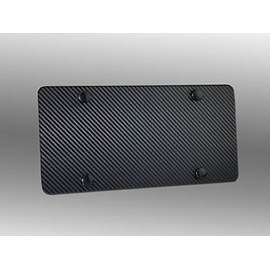 JR2 Carbon Design Stainless Steel Heavy Metal License Plate+Free Caps+Screw