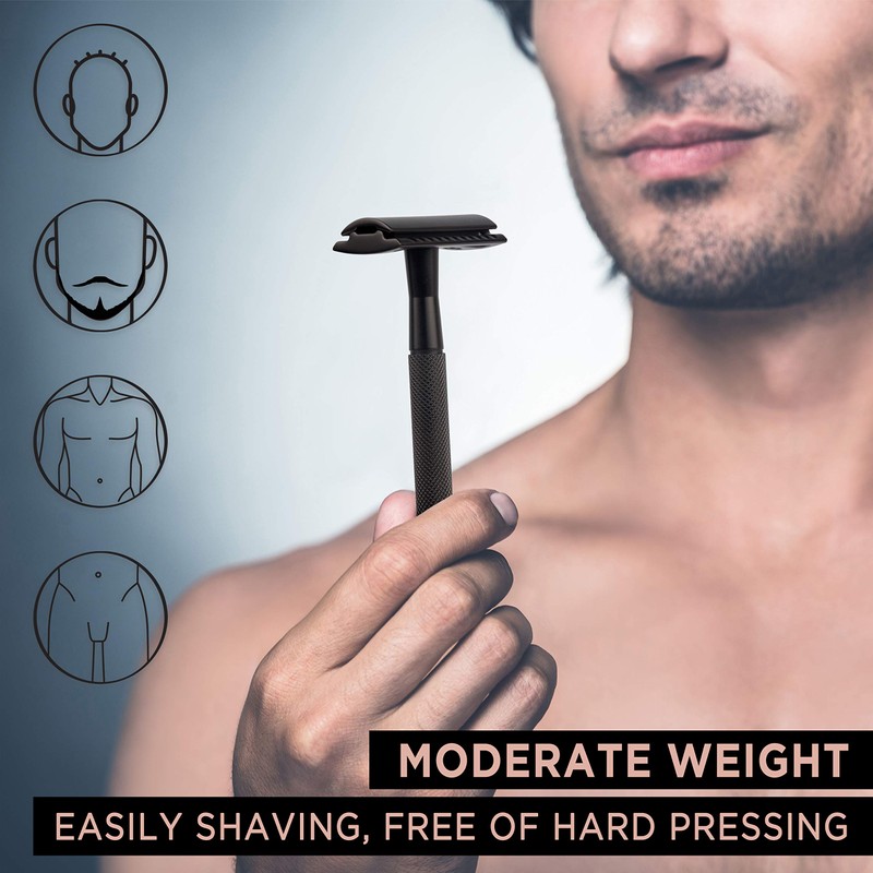 Safety Razor for Men, Men's Razor with a Razor Stand,