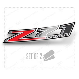 Decal for Trucks Chevy Silverado Z71 Off Road Stickers - F (2014-2017) Bed Side 1500 2500 HD Set of 2