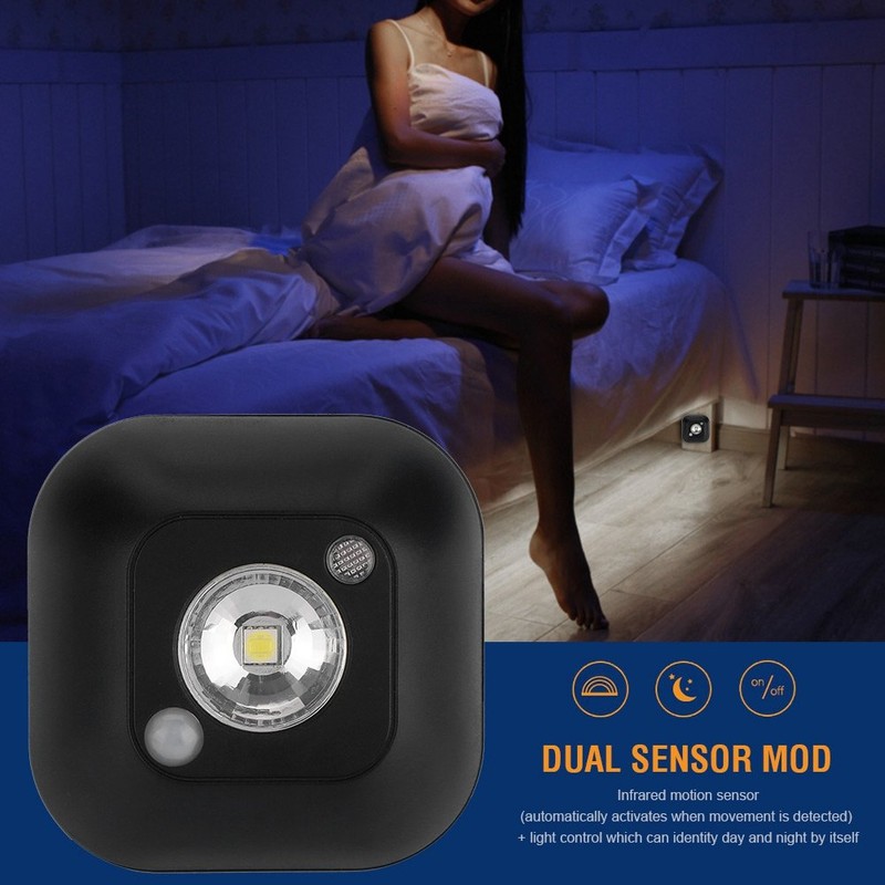 Segutage LED Wireless Infrared Motion Sensor Night Light, Mini Battery