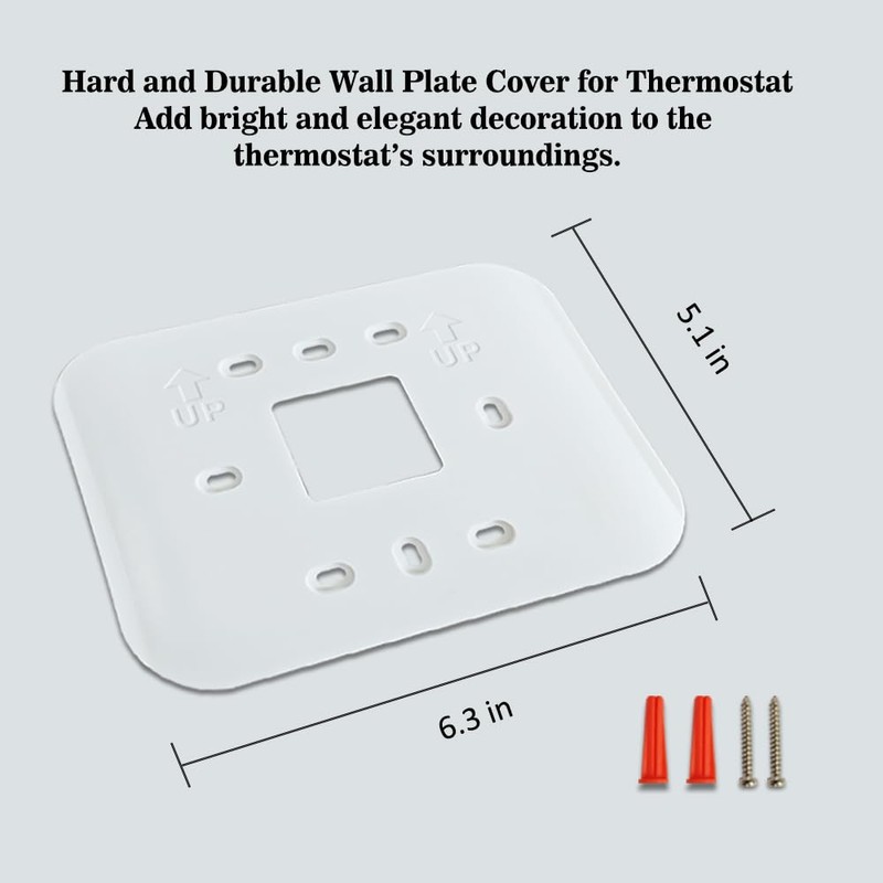 Large Thermostat Backplate – Universal Fit for Standard Thermostats, Wall