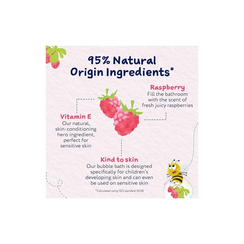 Childs Farm Kids Bubble Bath, Raspberry | Gently Cleanses &