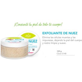 Sheló NABEL Exfoliante Facial De Nuez 100gr Renovación Celular De La Piel Elimina Células Muertas