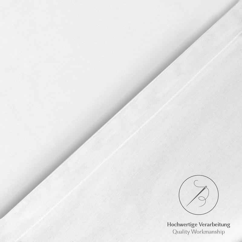 Alreya Renforcé Pillowcase, 100% Cotton, Super Soft Pillowcase with YKK