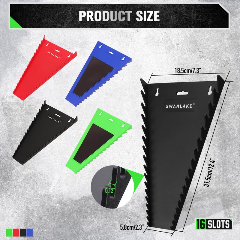 22-Piece Socket Organizer & Magnetic Wrench Organizer Set, 1/4", 3/8",
