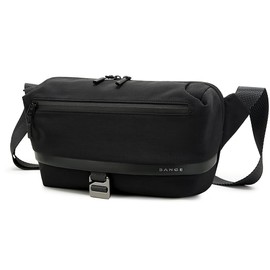 BG FUTURE AESTHETICS Waterproof Bum Bag Men's Sling Bag Crossbody Bag Space Saving Lightweight Everyday Travel Outdoor Sports, black, Contemporary