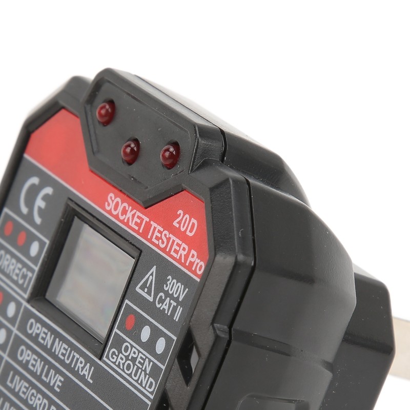 20D Leakage Socket Tester Socket Detector Electric Circuit Live Wire