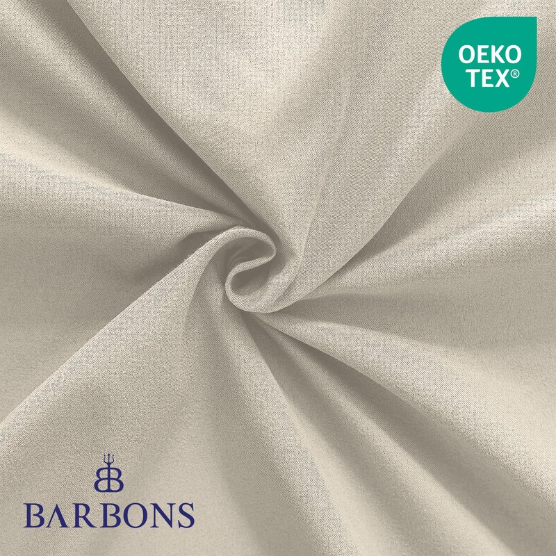 BARBONS Fitted Sheet 160 x 200 cm, 100% Cotton Fitted