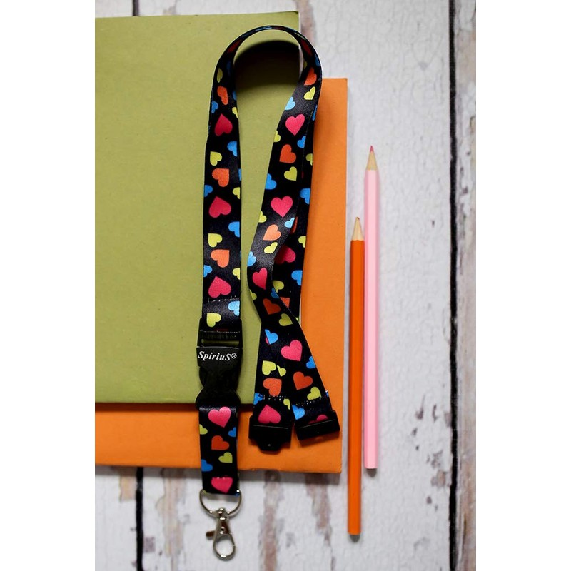 Lanyard neck strap for id card badge holder with safety