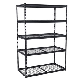 Heavy Duty Garage Shelving Unit, 48" L x 24" W x 72" H Adjustable Storage Shelves, 2500Lbs Load Capacity, Durable Metal Shelves for Garage Organization, Basement, Workshop