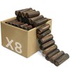 Wood Garden Fence, Natural Wooden Solid Log Edging Border Decorative