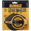 DEWALT Tape Measure, 100-Foot, Self-Lock, Solid Chrome Finish, Rubber Grip