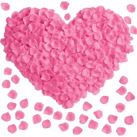 3000 Pcs Rose Petals Artificial Flowers Silk Petals Table Scatters for Romantic Special Night Decorations, Weddings, Valentine's Day, Proposals, Anniversaries, Bridal Showers Party Decor