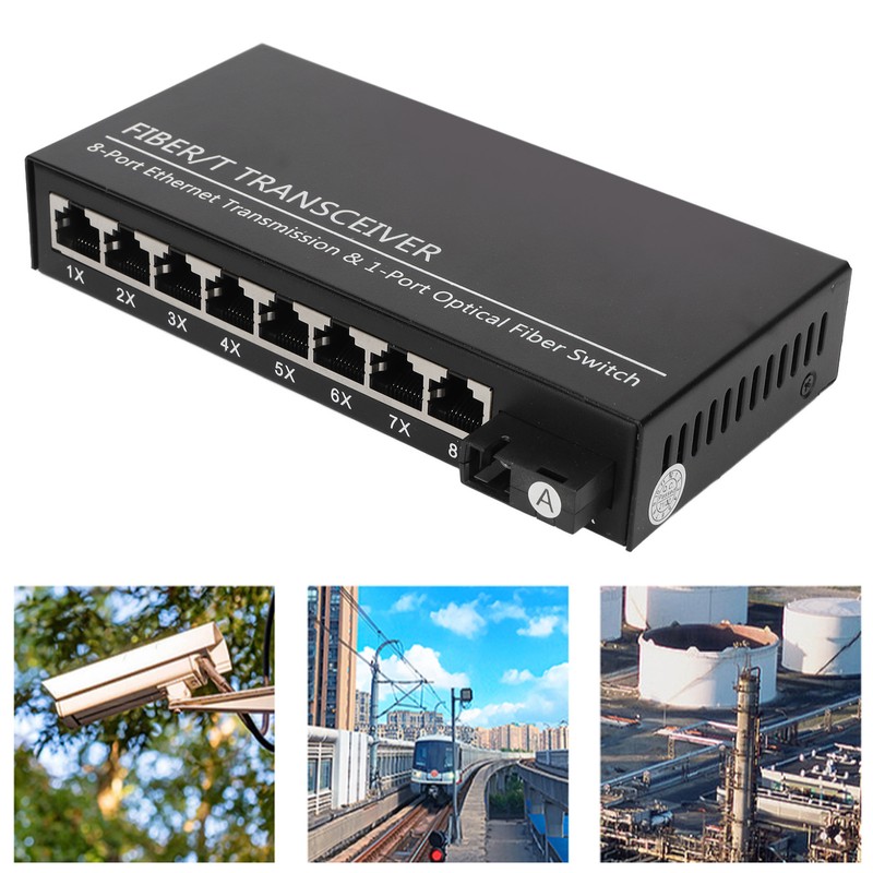 Tx1310nm RX1550nm Fiber Transceiver Up To 25km 1 Optical Port