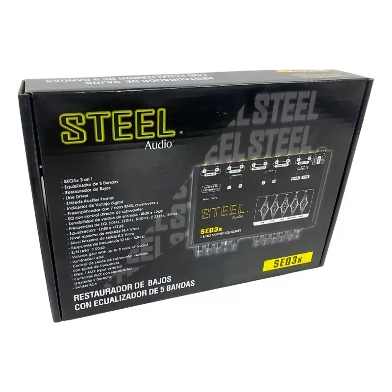 Steel Ecualizador Con Epicentro Steel 5 Bandas Seq3x Line Driver