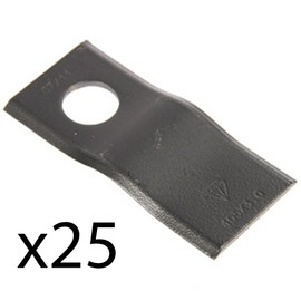 RAParts 25PK Disc Mower Blades Fits Zweeger CM165 Replaces 748095