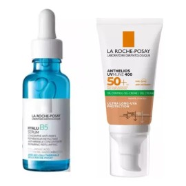 Kit Sérum Hyalu B5 + Protector Solar Anthelios Uvmune 400 Oil Control Con Color