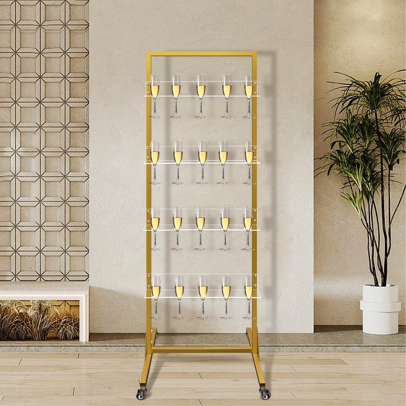 Royxen Champagne Wall Holder, Champagne Tower, Wine Glass Stemware Rack,