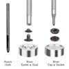 Weddecor 200 x 12mm & 15mm S-Spring Snap Fasteners Buttons