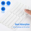 20PCS Cabinet Door Bumpers, Clear Rubber Bumpers Stripes Chair Wall