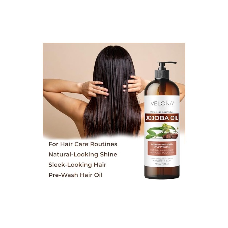 velona Aceite de Jojoba - 32 Fl Oz (Con Bomba)