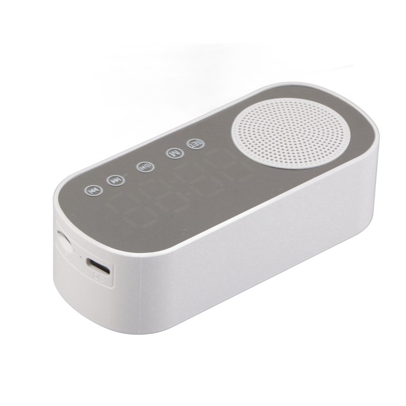 Digital Alarm Clock HIFI FM Radio Rechargeable Bluetooth 5.0 Speaker