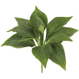 Tokyodo FG003960-zzz Artificial Flowers MAGIQ Fresh Hosta Leaf Bush, Green, Leaves L9-13xL21xW26cm
