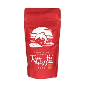 Kyuden Sangyo Amakusa Salt, Smooth, 7.1 oz (200 g) x 4 Bags, Amakusa Salt, Natural Processing, Enhances Materials, Flavor, Easy to Dissolve, Artisan Handmade, Moist Salt, Rich in Minerals